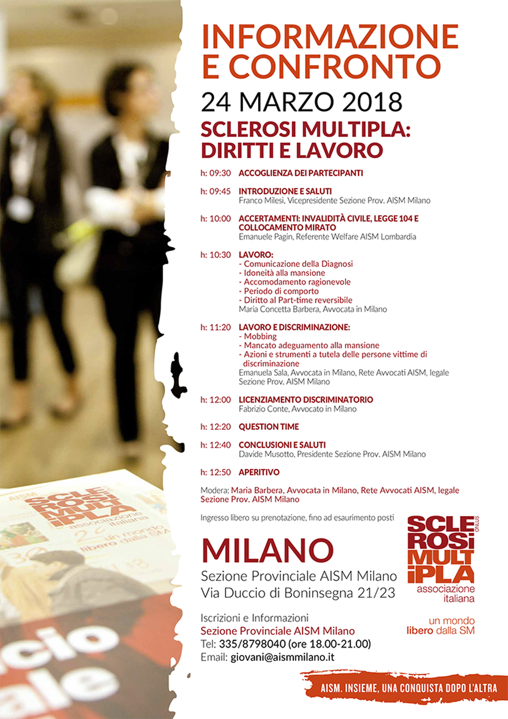 Sclerosi multipla, diritti e lavoro